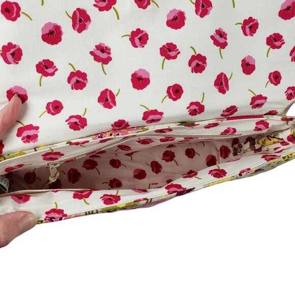 Vera Bradley Purse Make Me Blush Knot Jut a Clutch Handbag Quilted Cotton - Picture 5 of 9